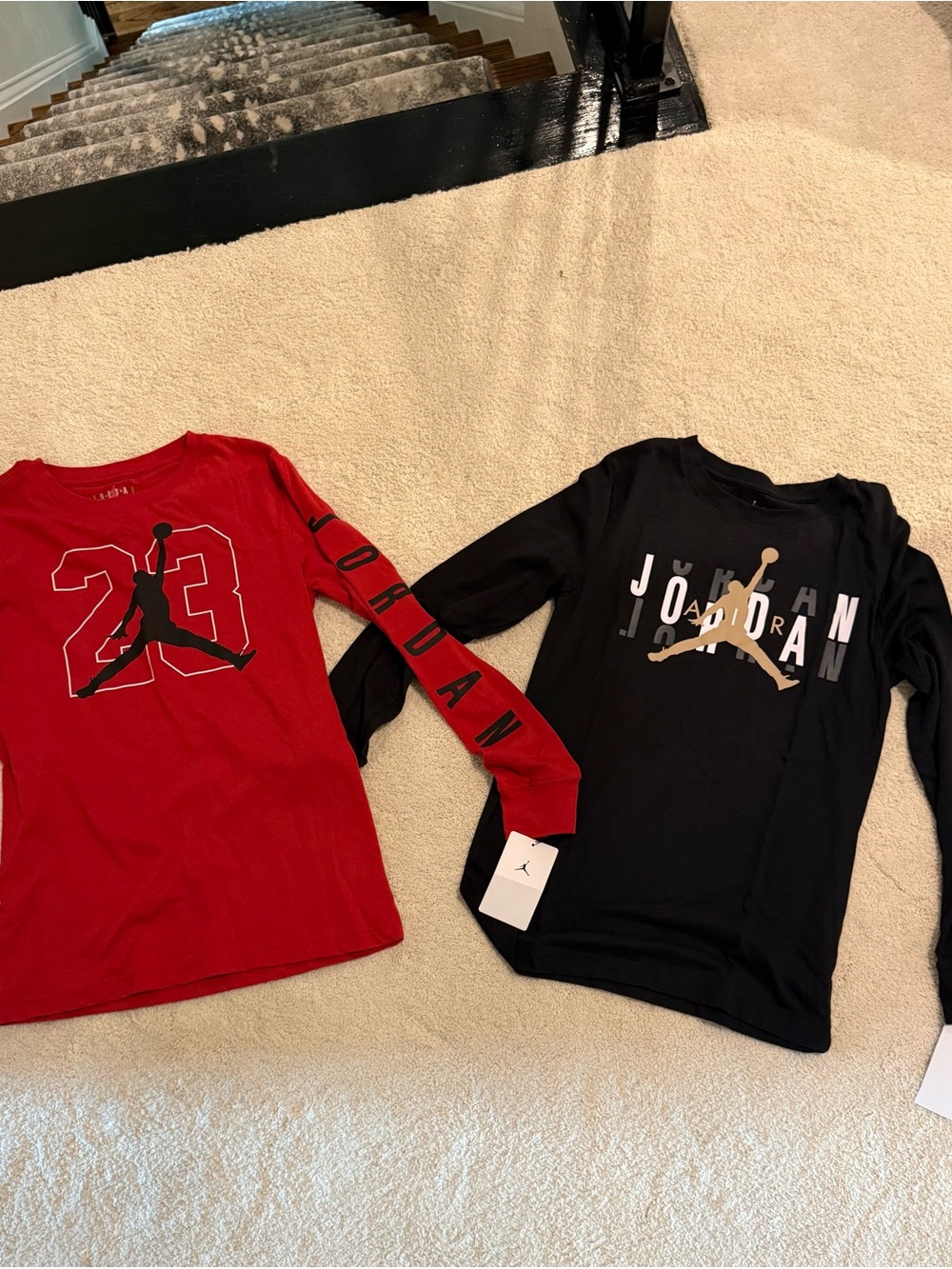 Jordan Kids' Long-Sleeve Shirt - Red and Black